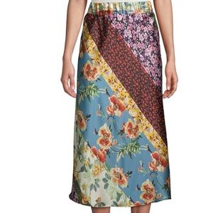 Vibrant Floral Midi Skirt